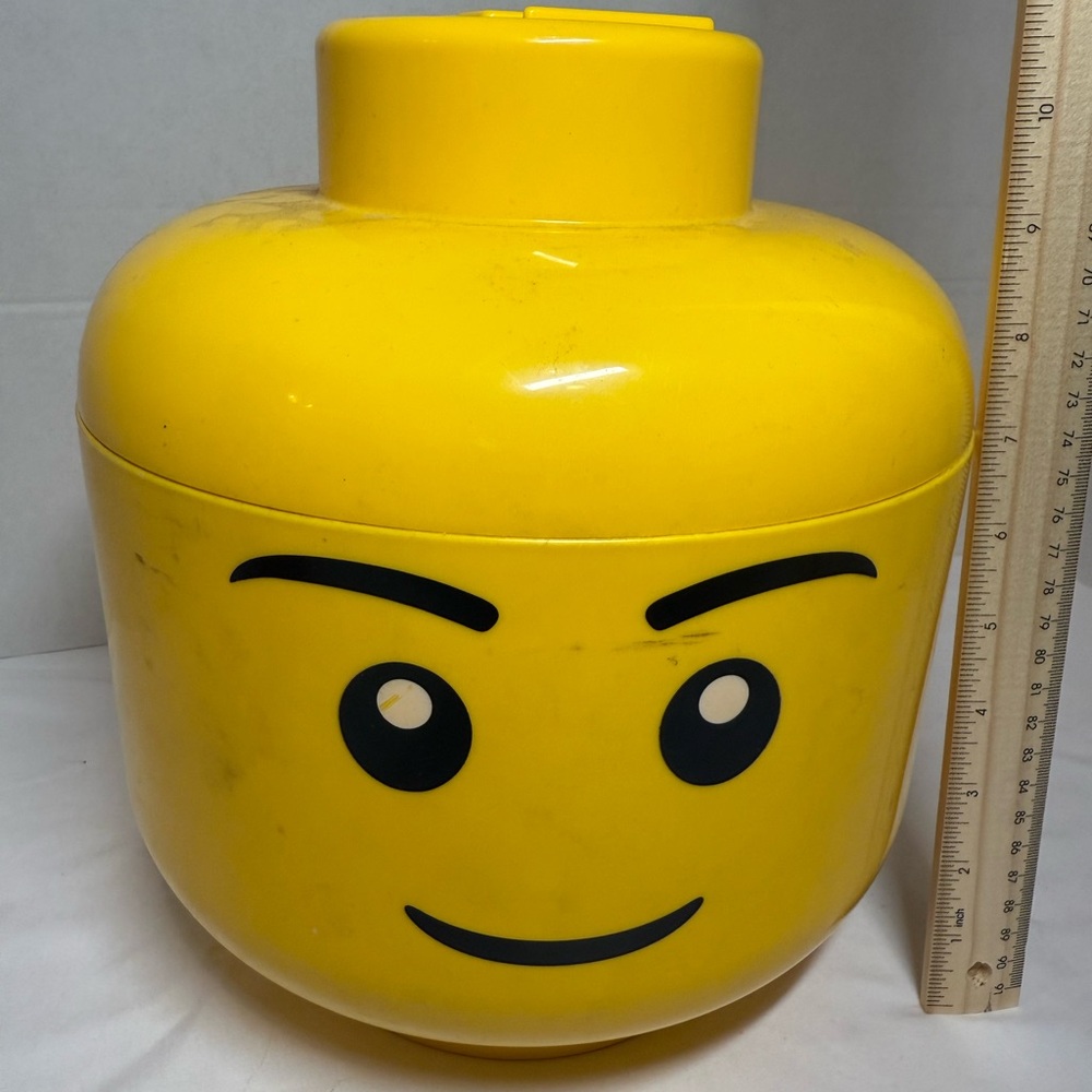 LEGO Bright Yellow Smiling Head Container